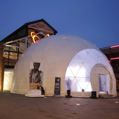 2026 Trad Show Events PVC Geodesic Dome Tent Hotel Dome Hent Compay and Family Igloo Camping With Bath