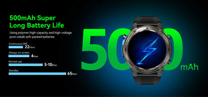 AMOLED Smart Watch DM56 Bluetooth Calling 500mAh Battery GPS Dual Band Satellite Outdoor Sports  Fitness Tracking Smartwatch