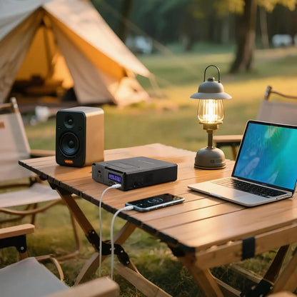 ALLPOWERS 200W Solar Powerbank 154Wh 41600mAh Portable Powerstation Emergency Backup Power with Wireless Charging for Camping RV