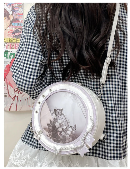 2026 New Sweet Y2k Aesthetic Shoulder Bags Women Kawaii Fashion Casual Backpacks Trendy transparent Travel Crossbody Ita Bags