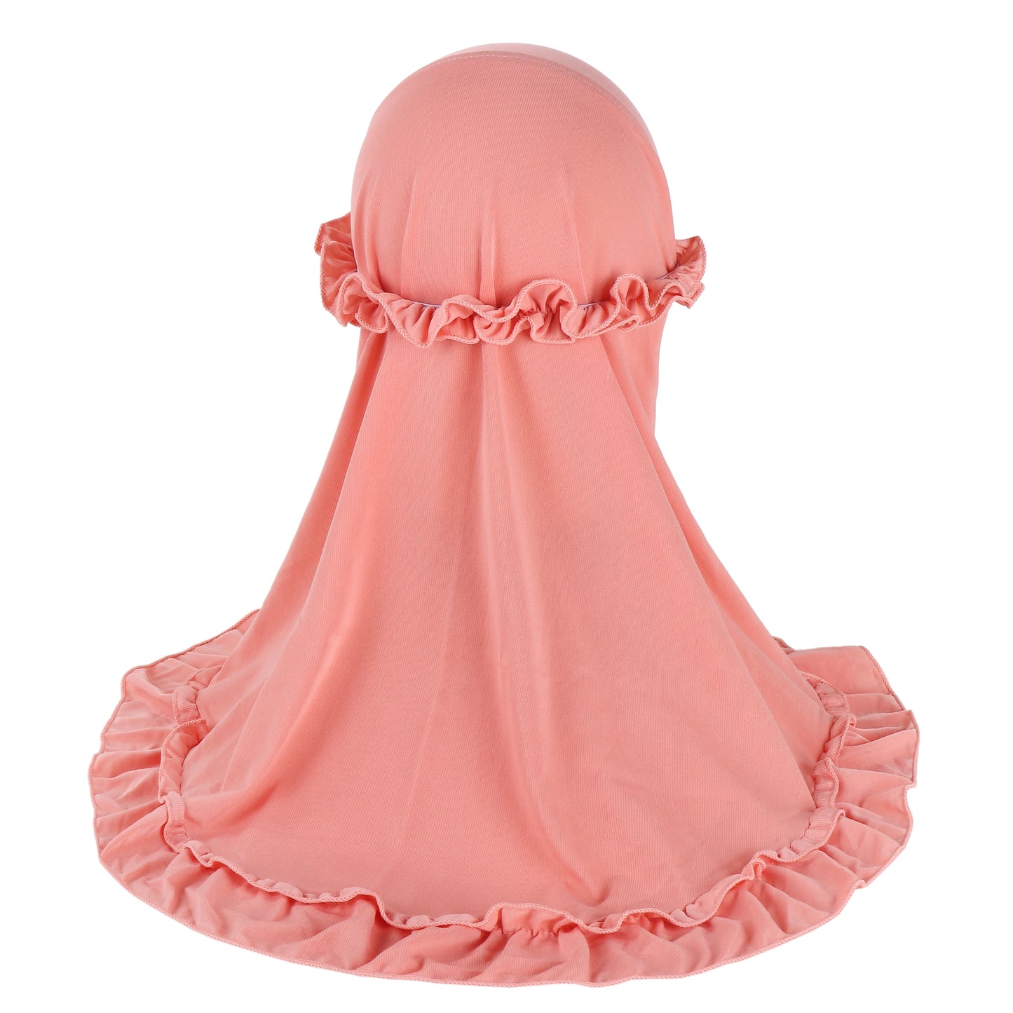 H361 Beautiful Fit 3-6 Years Old Girls Cute Hijab Head Scarf With Crinkles Baby Muslim Shawl Turban Caps