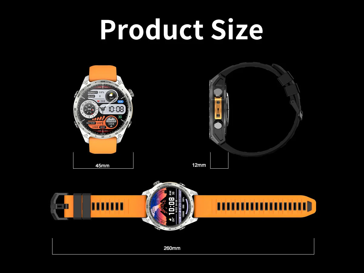 2026 HD300 Pro GPS Smart Watch for Outdoor Sports Offline Map 5.4Bluetooth Call Waterproof Health Travel Diving Smartwatch