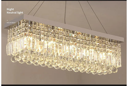 LED Crystal Chandelier Modern Dining Pendant Home Lamp Hanging Living Woonkamer Dining Room Household Lights For Bedroom Kitchen