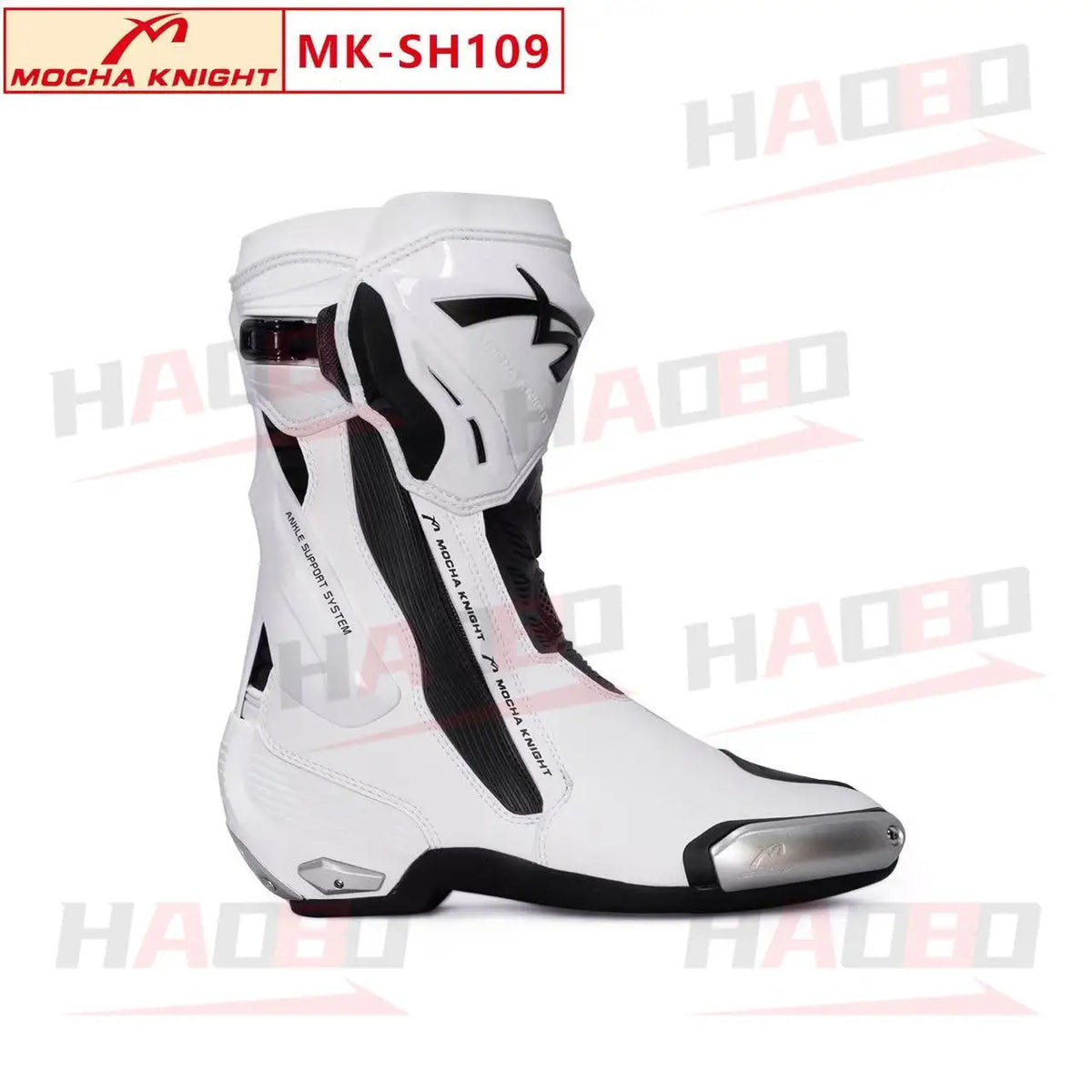 BENKIA SH109 Mocha Motorcycle Boots CE Certification Professional Track Riding Botas Men Women Anti Slip Waterproof Boots