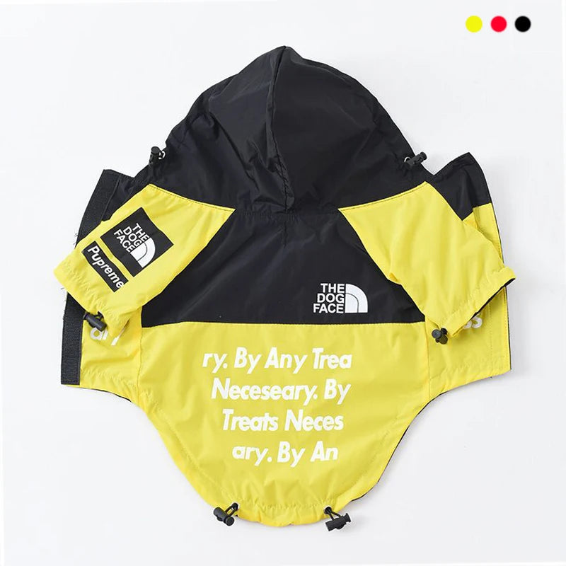 Pet Dog Waterproof Coat Dog Raincoat Reflective Dog Outdoor Clothes Hooded Jacket for Small Medium Large Dog Pet Supplies
