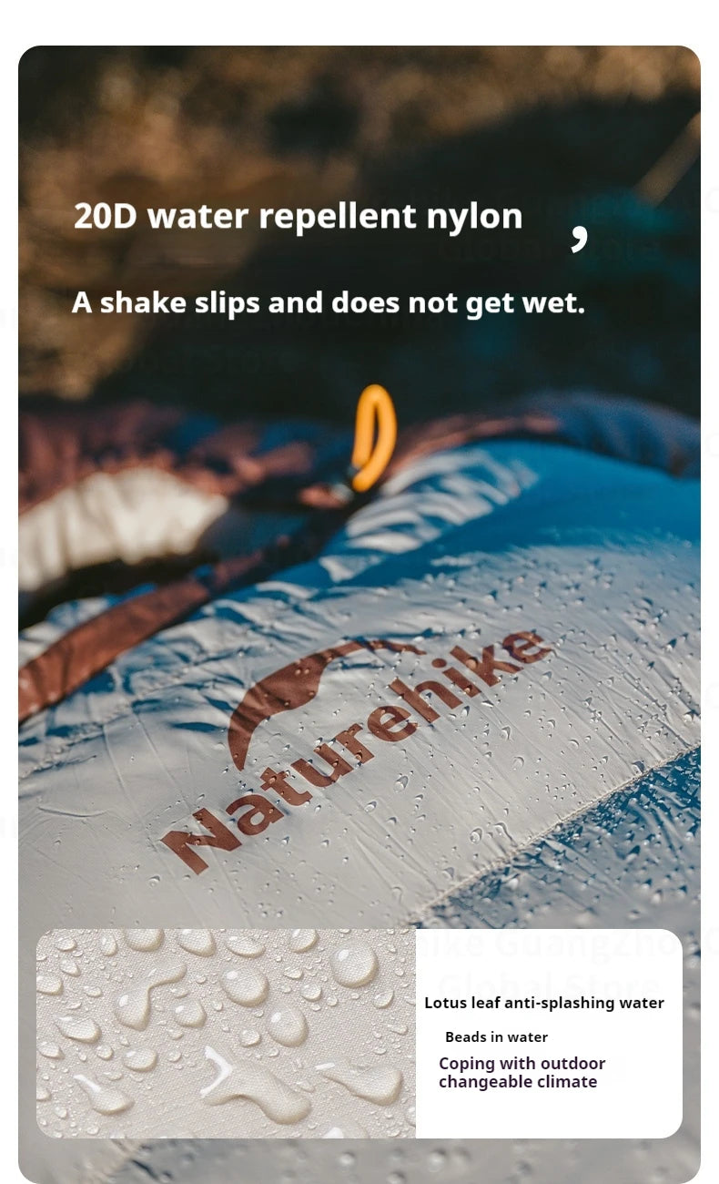 Naturehike Snowbird Mummy Sleeping Bag SP400/SP550/SP700/SP1000 for Outdoor Hiking Travel Winter Warm Duck Down Sleeping Bag