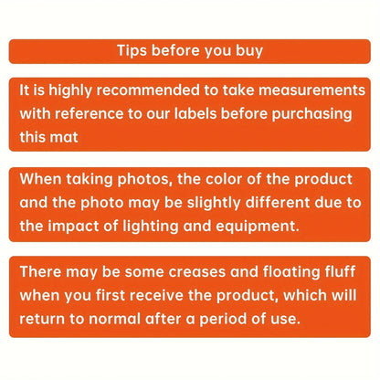 VIKAMA Non-standard Letter Carpet Soft Anti-slip Imitation Cashmere Foot Pad Home Decoration Bedside Rug Entrance Hall Doormat