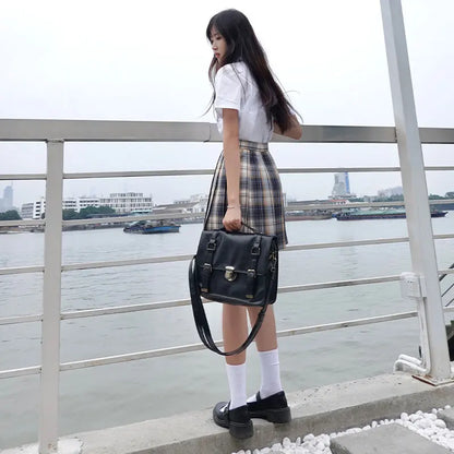 Japanese Bow Tie Skirt Set Student Pleated Skirt Jk Uniform Korean School Sexy Girl Preppy Style Seifuku Japanese School Uniform