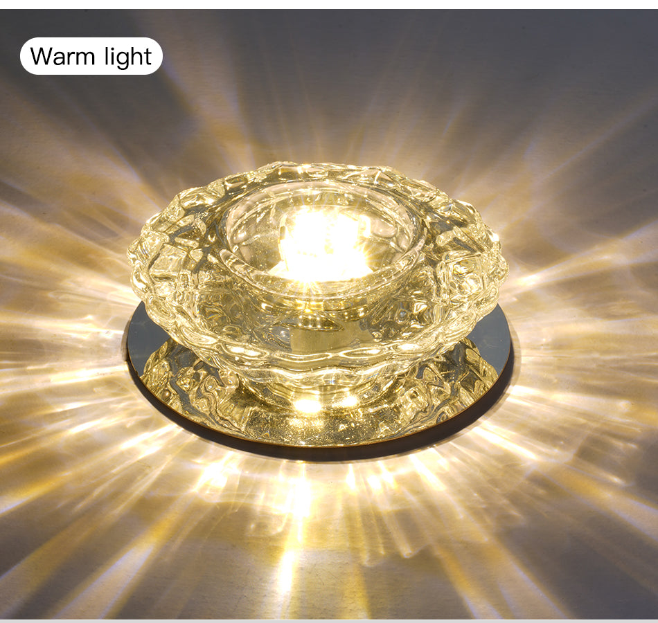 Aisle Flush LED Ceiling Lamp Living Room Crystal Corridor Aisle Lights LED Ceiling Lights Luces Front Techo Balcony Lamp Porch