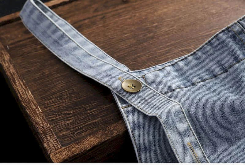 Denim Jumpsuits for Women Oversized Playsuit Denim Pants Loose High Waist Trousers Overalls for Women Clothes One-pieces XT1586