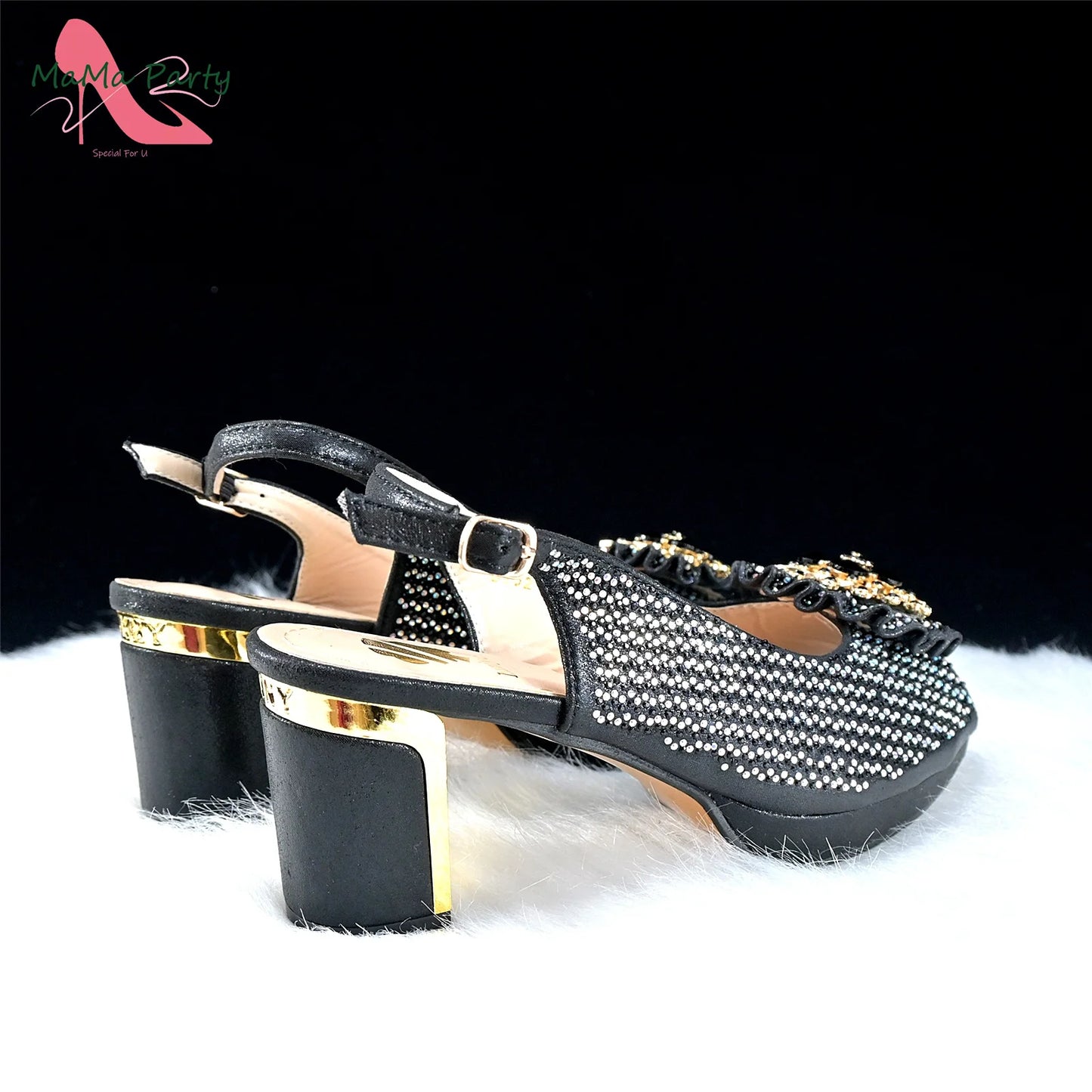 Mature Italian Women Shoes Matching Bag Set in Green Color 7 CM Comfortable Heels with Plaform Elegant Peep Toe Sandals
