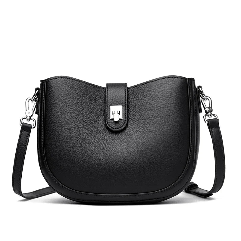 Luxury Genuine Leather Tote Bag Women Real Cow Leather Handbag Fashion Ladies Shoulder Crossbody Bags 2025 New Female Sac A Main