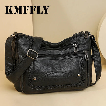 High Quality Leather Luxury Handbags Ladies Bag Designer Shoulder Crossbody Bags For Women 2024 New Bolsa Feminina Sac A Main
