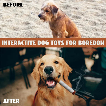 Funny Interactive Plush Dog Toys Creatives Cigarette Design Giggling Chewing Toy for Dog The Perfect Pet Gift for Plays Dogs Toy