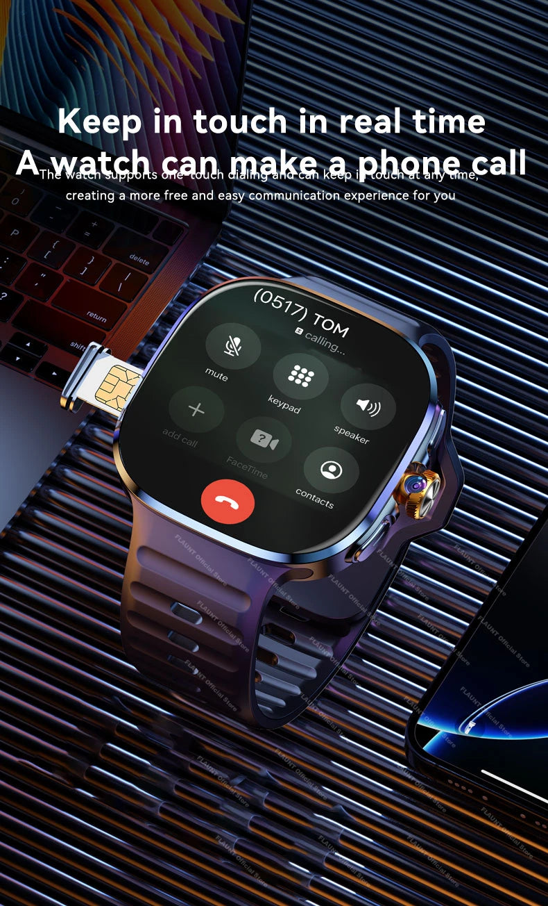 New 5G GPS Smartwatch 2026 2.16" AMOLED Camera WiFi NFC 32GB ROM 2100mAh Can Use SIM Card Clock Video Call Smart Watch Men Women