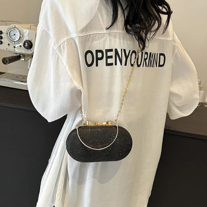 Luxury Sequined Hand-held Dinner Bag, Elegant Style Bag, High-end Chain Single-shoulder Crossbody Bag, Handbag for Wedding Party