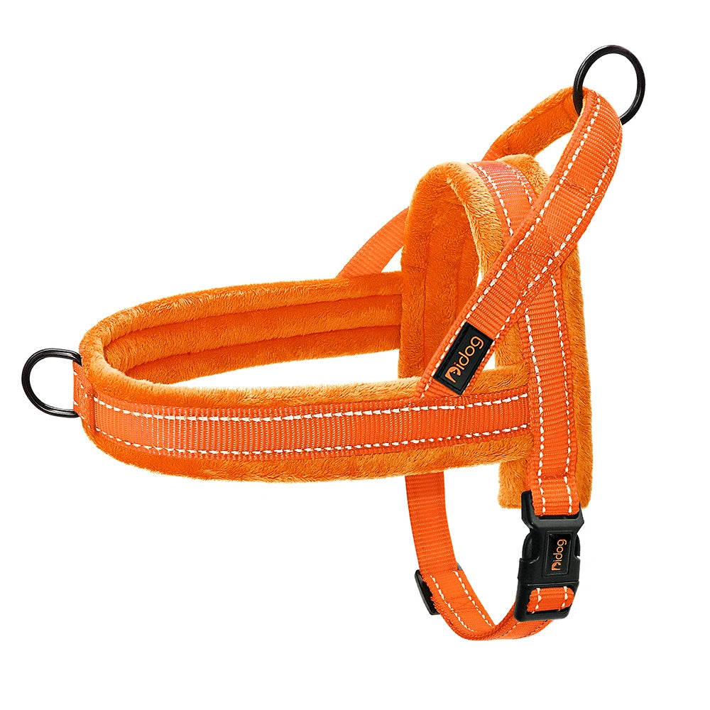 Winter Warm Soft Padded Dog Harness No Pull Dog Harness Vest Reflective Adjustable Pet Training Vest For Small Medium Large Dogs
