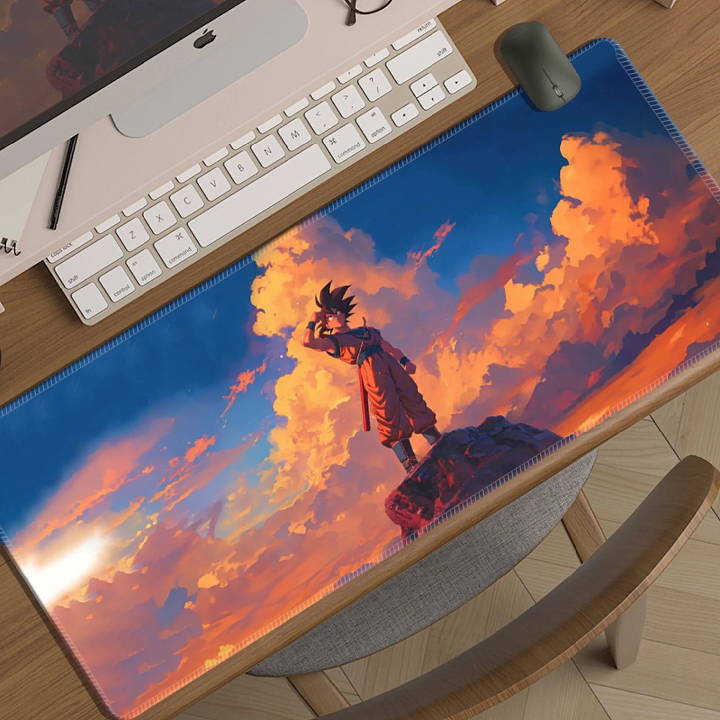 Cartoon Animation Seven Dragon Ball Mouse Pad Oversized Boy Two-dimensional E-sports Game Computer Keyboard Pad Student Desk Pad