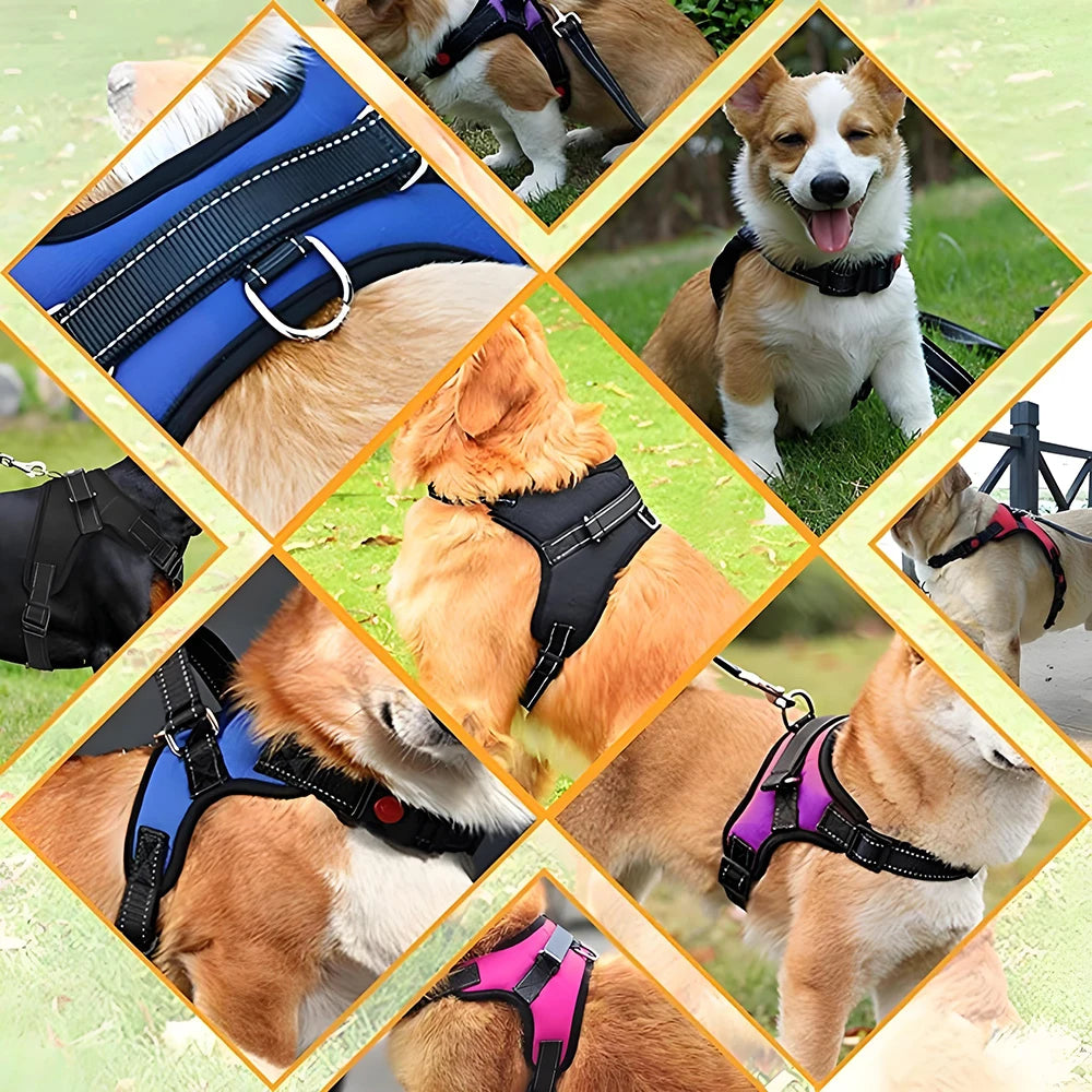 Dog Pet Harness Adjustable Control Vest Dogs Reflective XS S M L XL String Vest