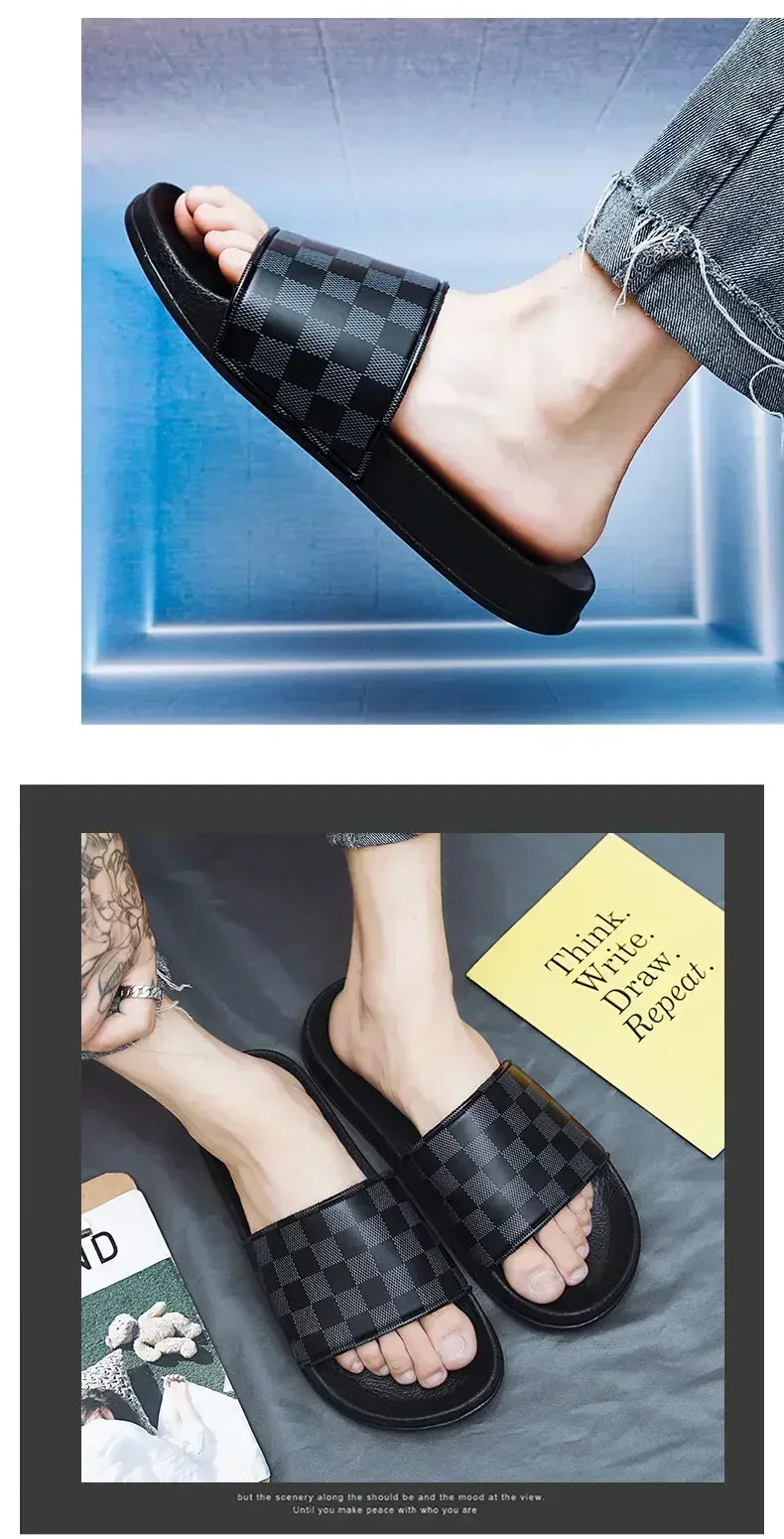 Beach Sandals Stylish Casual Men's Shoes Light Outdoor Breathable Wading Slippers Bathroom Family Men Chaussures Homme Luxe