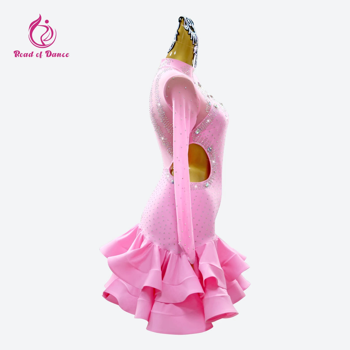 Latin Dance Stage Costume Womens Evening Party Dress Competition Girls 2026 Ballroom Dancewear Suit Female Sport American Outfit