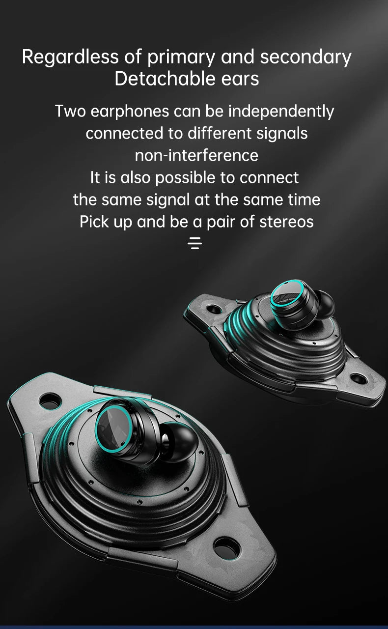 M25 TWS Wireless Headphones Bluetooth 5.3 Earbuds with LED Display Stereo, Touch Control & Noise Reduction Stereo Sound Headset