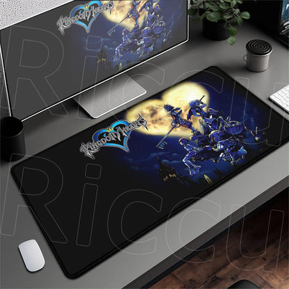 Anime Mousepad Hot Gaming K-kingdom H-hearts Non-Slip Laptop Long Deskmat Xxl Office Extended Mouse Mat Gamer Speed Keyboard Pad