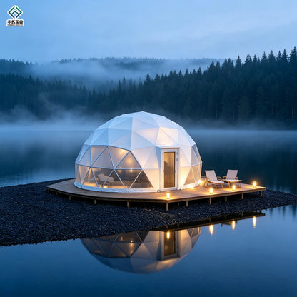 Luxury Modern Transparent PVC Four-Season Custom Garden Hotel Igloo Glamping House Geodesic Dome Tent
