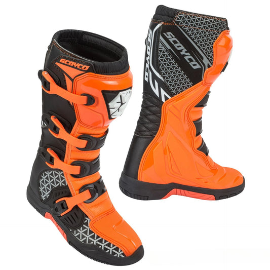 SCOYCO Motorcycle Riding Protective Boots Knee-High Anti-drop Motocross Boats Anti-Slip All-Terrain Grip Long Moto Rally Boots