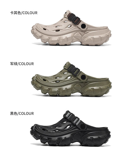 Summer Casual Sandals Men Outdoor Slippers Flat Mens Flip-flop Lightweight Beach Shoes Indoor Home Anti-slip Bathroom Slides