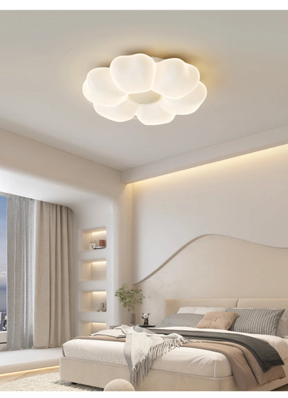 Children's Room Flower Ceiling Lights Pink Flower Princess Room Light Warm Romantic Girl Bedroom Nursery Baby Room Ceiling Lamps