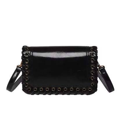 Solid Color Flip Crossbody Bag For Women Small Handbag Women Fashion Designer Bags PU Leather Shoulder Bag Female Purses