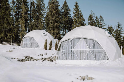 Luxury Glamping Dome Tent  - Waterproof Geodesic Shelter with Panoramic Window, Outdoor Garden Party & Eco Resort Camping House