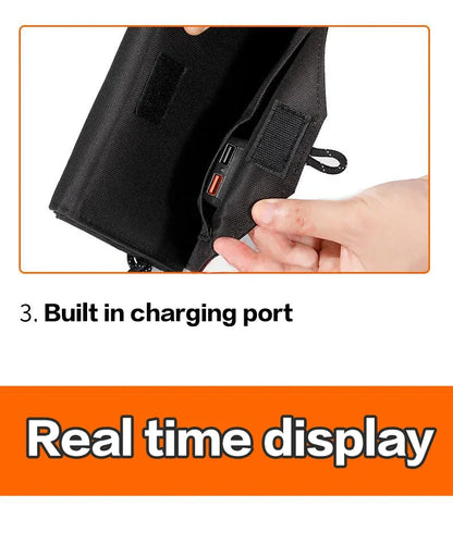 20W 6-Fold Portable Foldable Solar Charger Panel, USB 5V DC Full Time Power Output for Outdoor Mobile Power Supply