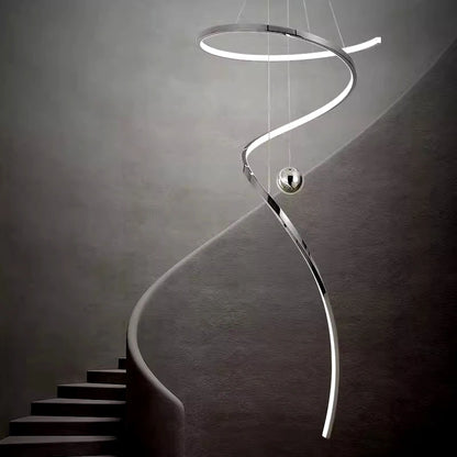 Modern home decor led lights pendant light lamps forstaircase Chandeliers for living room hanging light indoor lighting