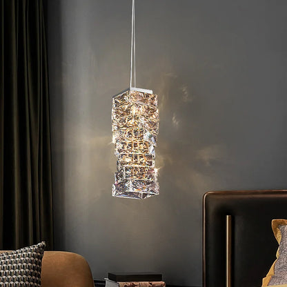 Luxury K9 Crystal Chandelier Dimmable Ceiling LED Pendant Lights Home Living Room Bedroom Indoor Atmosphere Decorative Lighting