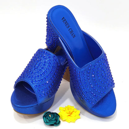 2023 Fashion Women Summer Autumn Skid-proof Square Toe Shoes  Heels Italian Woman Wedding for Party Shoes