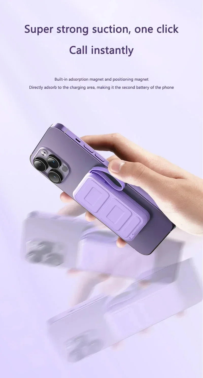 50000mAh Large Capacity Solar Power Bank 4 In1 Built in Cables Intelligent Digital Display Laser Light For Samsung Apple