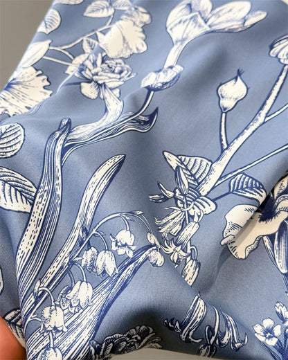 2026 Luxury Brand Square Scarf Design Shawl Wrap 90cm Print Twill Silk Women Hijab Female Foulard Headband Bandana