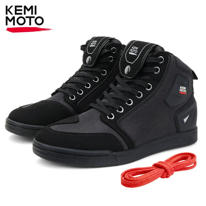 KEMIMOTO Motorcycle Riding Shoes for Men Daily Commute Shoes Anti-slip Protection Breathable Comfortable Fit Reinforced