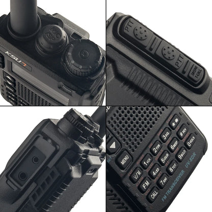 10W Walkie-Talkies UV-8DR 136-174/240-260/400-520MHz Triple Band Two Way Ham Radio Similar to Yaesu VX-8DR