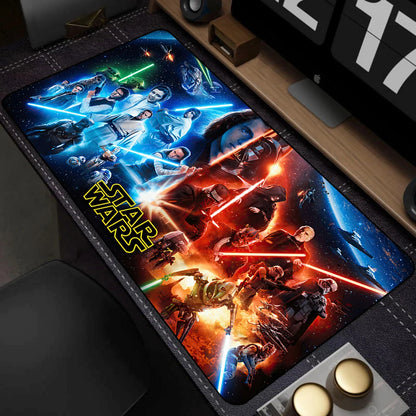 PC Gaming Non-slip Mouse Pad 400x900mm Lock Edge Keyboard Mouse Mat Large Gamer Rubber Antislip Base Desk Mat Star Wars Mousepad