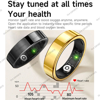 R10 Smart Ring with Charging Case for Men Women, Health and Sleep Monitor, 5ATM Waterproof, Multi-sport Mode, Smartring 2026 New