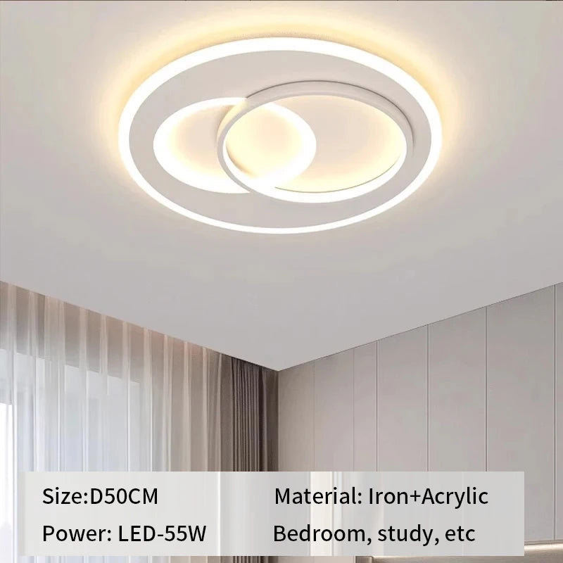 Modern LED Ceiling Lamp Square Ultrathin Living Room Lights with Remote Control Bedroom Study Dining Home Decor Lighting Fixture