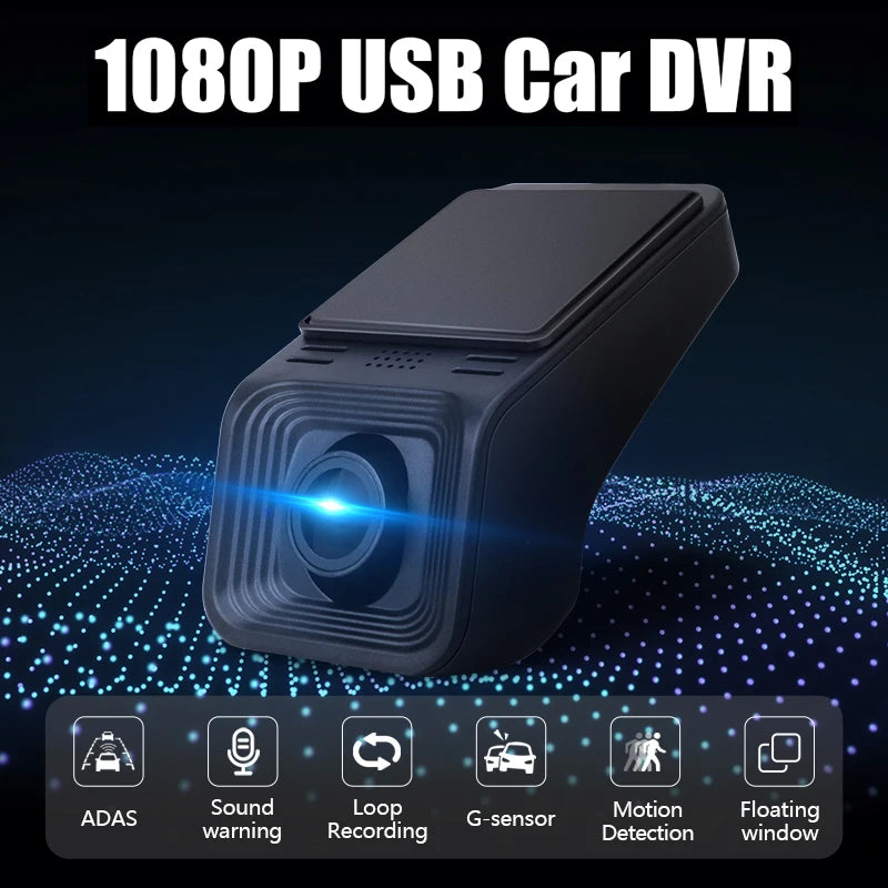 Vtopek 2K ADAS USB Car DVR HD Driving Recorder For Android Multimedia Radio Player Head Unit Dash Camera ADAS Recorder G-Shock