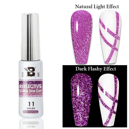 AWStorG 5ML Colorful Laser Cat Magnetic Gel Blue Glitter Shine Soak Off  Semi Permanent  UV Gel Nail Art Varnish Nail Supplies
