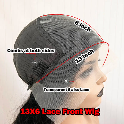 Brown Blonde Balayage Human Hair Glueless Lace Short Bob Wigs 13x4 Silk Top Lace Front Wigs Bleached Knots 360/Full Lace Wigs