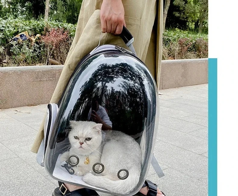 Transparent Breathable Portable Space Capsule Pet Carrier Backpack for Dog Cat Carrying Transport Bag