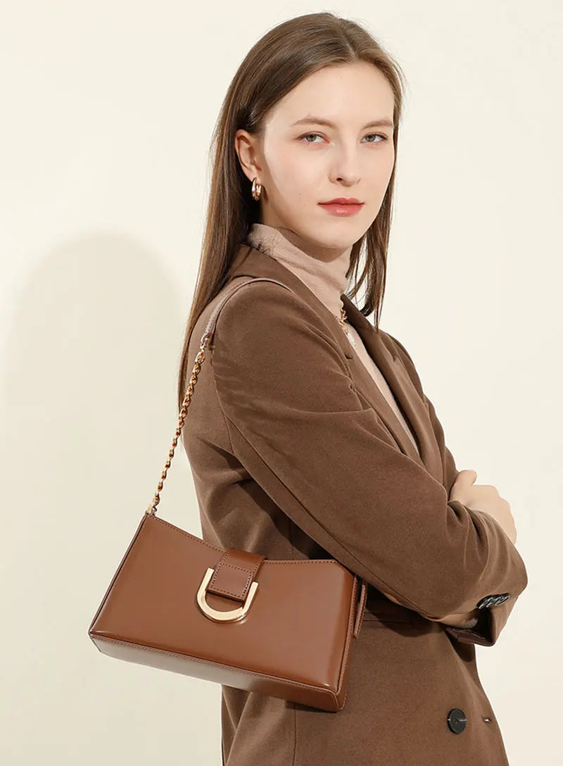 Genuine Leather Women's Bag Luxury Designer Adjustable Shoulder Bags Classic Crossbody Chain Bag Cowhide Fashion Handbags 2979