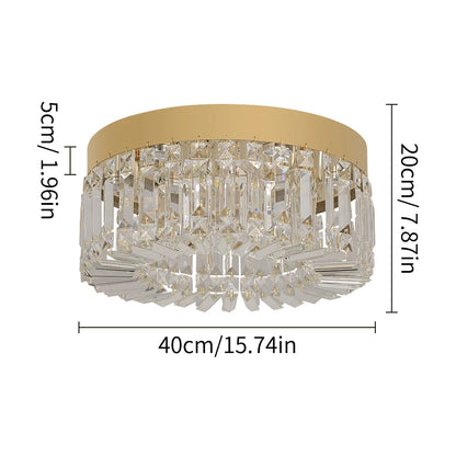 Gold Luxury Crystal Ceiling Lamp Living Room Modern Chandeliers Decoration Led Ceiling Lights Lighting Fixture Diameter 40 50cm